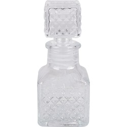 Clayre & Eef Decoratie Fles 50 ml Transparant Glas