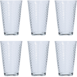 OTIX Drinkglazen - Set van 6 - Lichtgrijs - 30 cl - Limonadeglazen - Vaatwasbestendig - Glaswerk