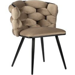 Pole to Pole - Rock chair - Velvet - Sand White