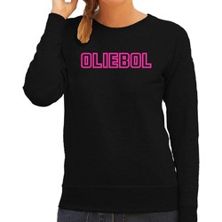 Bellatio Decorations Foute Kersttrui/sweater voor dames - oliebol - roze - oliebollen - nieuwjaar XS - kerst truien