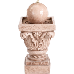 Beliani VELINO - Decoratieve fontein-Beige-Hars