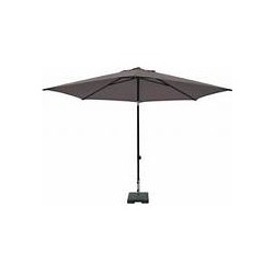 Stokparasol mykanos push-up 250 cm polyester taupe grade 6 zonwering - Madison