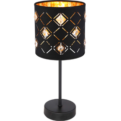 Warme tafellamp binnen| Zwart / Goud | E14 | Kristallen van Acryl | Woonkamer | Slaapkamer