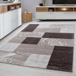 Tapijtenloods Parma Design Vloerkleed Bruin / Beige Laagpolig- 80x300 CM