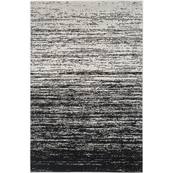 Safavieh Modern Ombre Geweven Vloerkleed voor Binnen, Adirondack Collectie, ADR113, in Zilver & Zwart, 155 X 229 cm