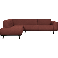 BePureHome Statement Hoekbank Links - Bouclé - Chestnut - 77x274x210