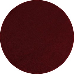 Tapijtenloods Basics Effen Rond Vloerkleed Rood Laagpolig- 200 CM ROND