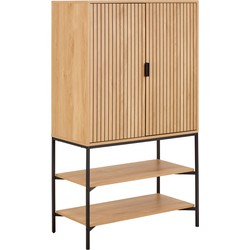 Wandkast Naturel Eikenlook - 80x40x140cm - Juna