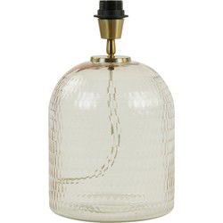 Light&living Lampvoet Ø20x35 cm DAWID glas licht roze