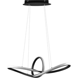 Industriële Hanglamp  Sansa - Metaal - Zwart