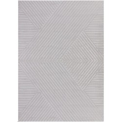 Cara vloerkleed - Intersecto Modern Japandi - Zilver - 240 X 340 CM