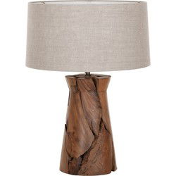 MUST Living Table lamp Jungle small,52xØ35 cm, linen natural shade