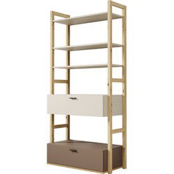 Meubella - Kinderboekenkast Livingston - Beige - 85 cm