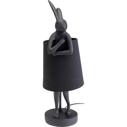 Tafellamp Animal Rabbit Matt Black 50cm
