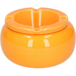 Ronde asbak oranje 11 cm - Asbakken