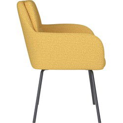 Housecraft Living Pete Eetkamerstoel Metaal Okergeel