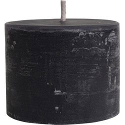 PTMD Kaars New Rustic Outdoor - 15x15x12 cm - Parrafin - Antraciet