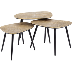 AnLi Style Salontafel set/3 Ray Metal vierhoekig