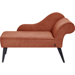 Beliani BIARRITZ - Chaise longue-Rood-Polyester