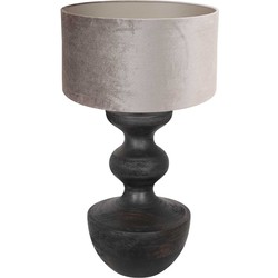 Anne Light and home tafellamp Lyons - zwart - metaal - 40 cm - E27 fitting - 3476ZW