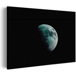 Muurwerken Akoestisch Schilderij - To The Moon - Geluidsdempend Wandpaneel - Wanddecoratie - Geluidsisolatie - BASIC (AW 0.65) XXL (150x107)