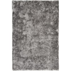 Tapijtenloods Twist - Hoogpolig Vloerkleed - Effen Velvet Tapijt - Fluweel - Grijs- 200x290 CM