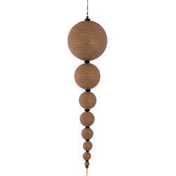 PTMD Kerstversiering Honora - 30x32x123 cm - Polyester - Bruin