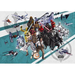 Komar fotobehang Star Wars Cartoon Collage Wide multicolor - 400 x 280 cm - 610080