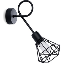 Wandlamp modern artemis zwart