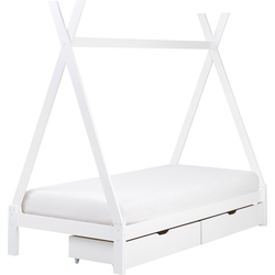 Beliani DEVAY - Kinderbed-Wit-Dennenhout