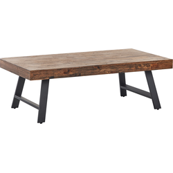 Beliani WARTON - Salontafel-Donkere houtkleur-Dennenhout