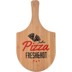 Pizza bord/snijplank met handvat fresh & hot 53 cm van hout - Snijplanken