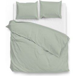 Zo!Home Dekbedovertrek Satinado Foam Green 200 x 200 220 cm + 2 slopen 60 x 70 cm