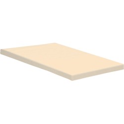 H&D Topper Hoeslaken - 100% Jersey Katoen - 180x200 cm - Tot 15cm matrasdikte - 220 g/m² - Creme