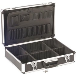Aluminium gereedschapskoffer 455 x 330 x 152 zwart - Velleman