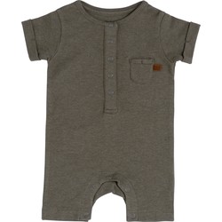 Baby's Only Boxpakje korte mouw Melange - Khaki - 56 - 100% ecologisch katoen