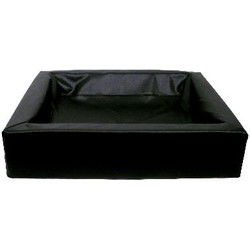 BIA BED KUNSTLEER HOES HONDENMAND ZWART BIA-70 85X70X15 CM