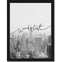 Wanderlust - Fotoprint in houten frame - 30 X 40 X 2,5 cm