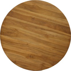 HSM Collection-Rond Tafelblad-ø140x2,5-Naturel-Teak