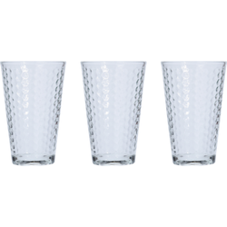 OTIX Drinkglazen - Set van 3 - Lichtgrijs - 30 cl - Limonadeglazen - Vaatwasbestendig - Glaswerk