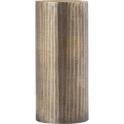 PTMD Kandelaar Jowad - 13x13x29 cm - Aluminium - Goud