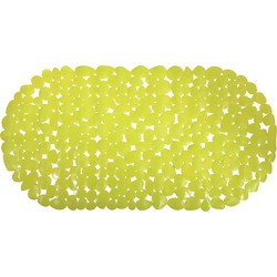 MSV Douche/bad anti-slip mat - badkamer - pvc - limegroen - 35 x 68 cm - Badmatjes