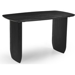 Countertafel Deens Ovaal 150cm - Zwart Acaciahout - Steve