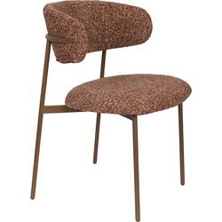 Eetkamerstoel Terra Stof - 57,5x57x78,5cm - Claes - Set van 2