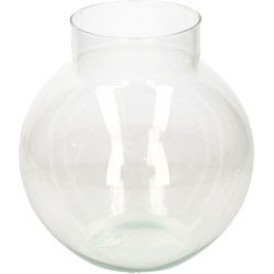 Hakbijl Glass Bloemenvaas/bolvaas - glas - 23 x 23 cm - Vazen