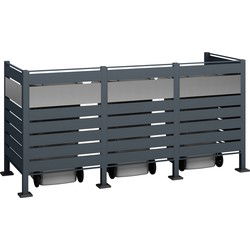 Westmann Containerombouw voor 3 containers - WMJGBF03-4S-120-3 - Kliko ombouw
