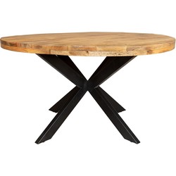 Eetkamertafel Denver | Rond | Mangohout | 140 cm