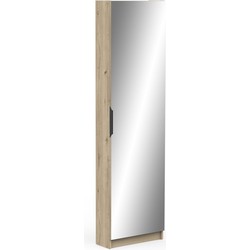 Schoenenkast 1 Deur Spiegel L50 cm - Zapatero