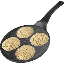 Pancake pan - Baghrir - Marmercoating met anti-aanbaklaag - Ø 26,5 cm - 4 Kops