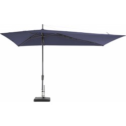 Stokparasol Asymetriq Asymetrique Sideway 360 x 220 cm safier blue zonwering - Madison